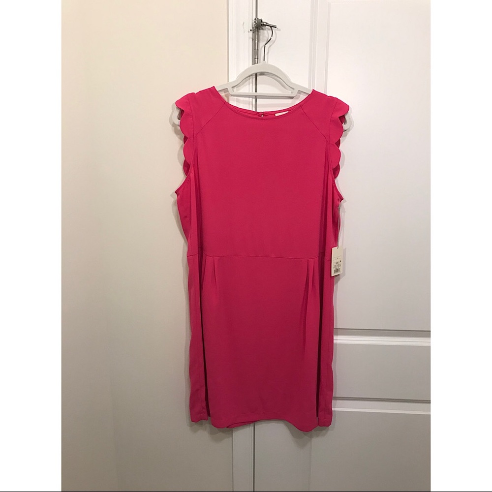 Hot Pink Scalloped Dress